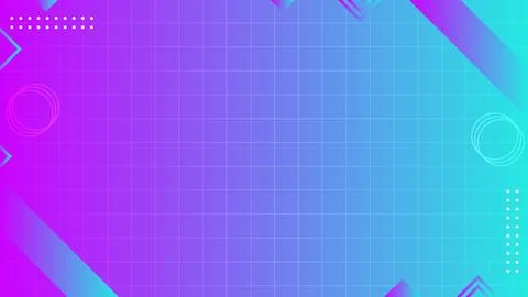 Abstract Gradient Background With Geometric Shapes and Grid Overlay Design Stock Illustration