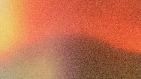 Abstract gradient background, with grainy texture, in orange and, yellow tone Stock Illustration