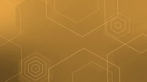 Abstract gradient background with hexagon outlines and geometric lines anim.. Stock-Footage 337082695
