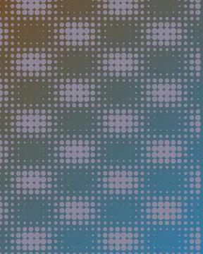 Abstract Gradient Background with Modern Halftone Polka Dot Pattern on Blue.. Illustrazione stock