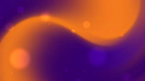 Abstract Gradient Background with Orange and Purple Bokeh Light Elements Stockillustratie