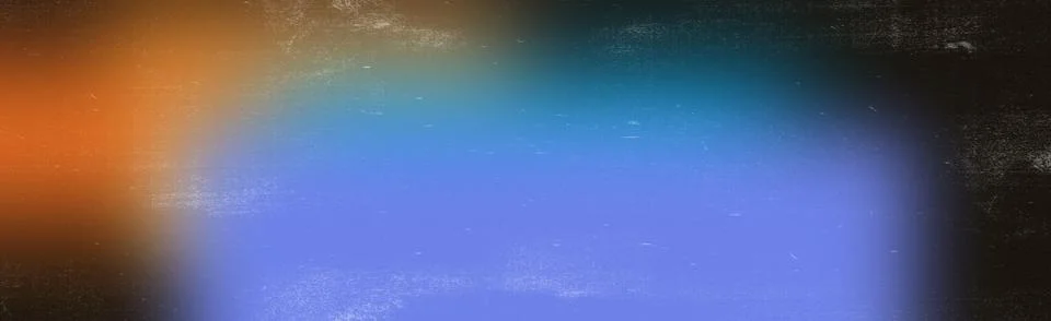 Abstract gradient background with orange and blue hues and distressed vinta.. Stock Illustration