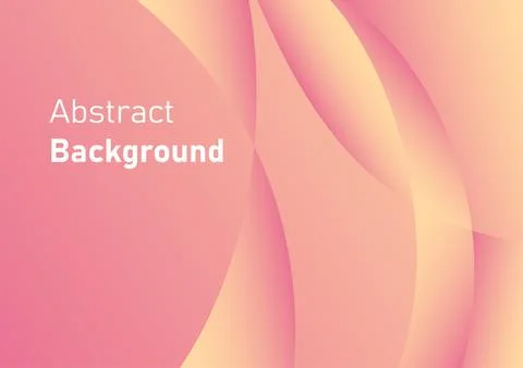 Abstract gradient background, orange gradient color and curve line, vector .. Stock Illustration