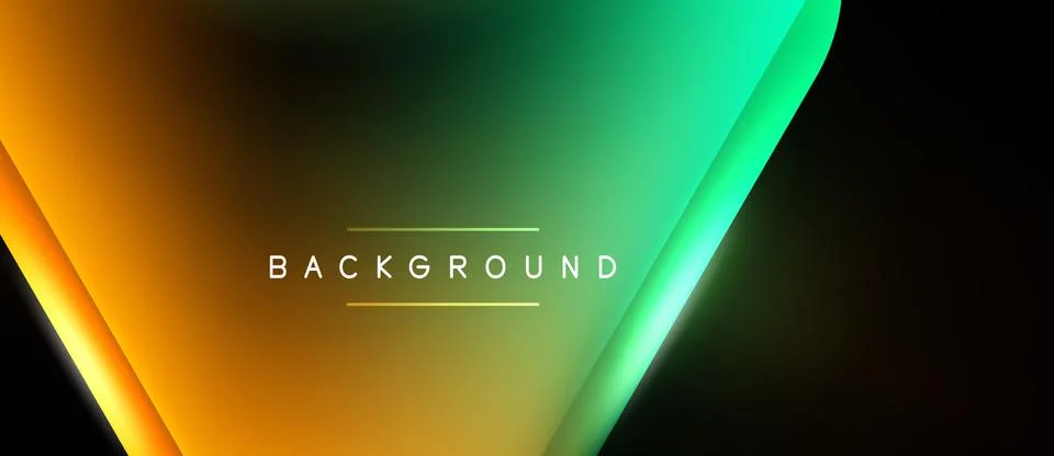 Abstract gradient background. Orange, green hues blend smoothly. Minimalist Stock Illustration
