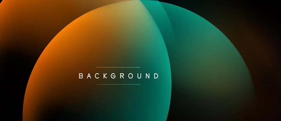 Abstract gradient background. Orange, teal hues blend smoothly. Minimalist Stock Illustration