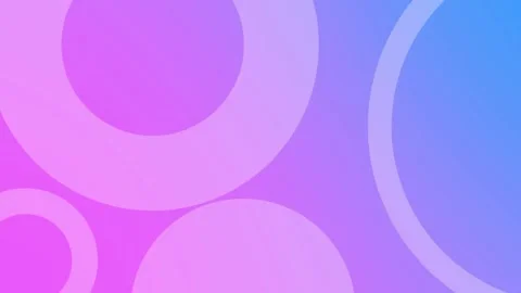 Abstract Gradient Background with Overlapping Circles in Purple and Blue Hues Stock Footage 297013491