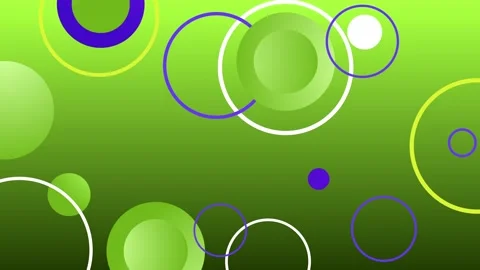 Abstract gradient background with overlapping circles and rings modern geom.. Stock Footage 337073645