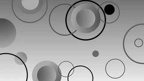 Abstract gradient background with overlapping circles and rings modern geom.. Stock Footage 337073718
