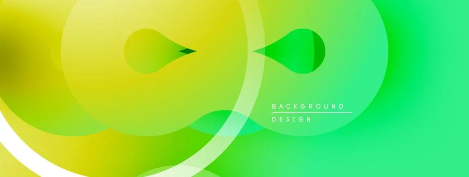 Abstract gradient background. Overlapping circles create dynamic visual effect. 스톡 일러스트