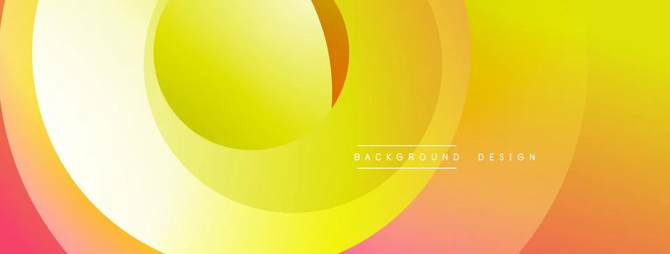 Abstract gradient background. Overlapping circles create dynamic visual flow. 스톡 일러스트