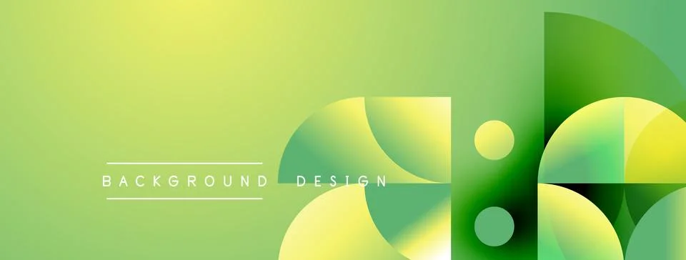 Abstract gradient background. Overlapping circles create dynamic visual effec 库存插图