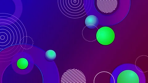 Abstract gradient background with overlapping circular shapes and dotted ac.. 스톡 동영상 333918018