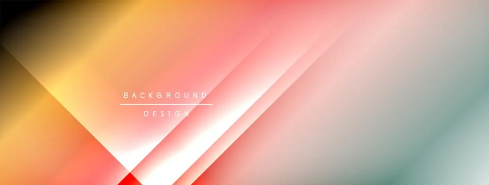 Abstract gradient background. Overlapping layers create dynamic visual effect. Stock Illustration