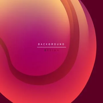Abstract gradient background. Overlapping layers create fluid, colorful shapes. Ilustración de archivo