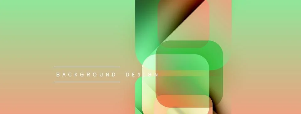 Abstract gradient background. Overlapping rectangles create dynamic visual Stock Illustration
