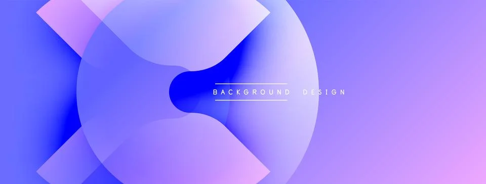 Abstract gradient background. Overlapping shapes create dynamic visual effect. Stock Illustration