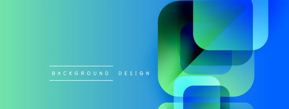 Abstract gradient background. Overlapping shapes create modern visual effect. 스톡 일러스트