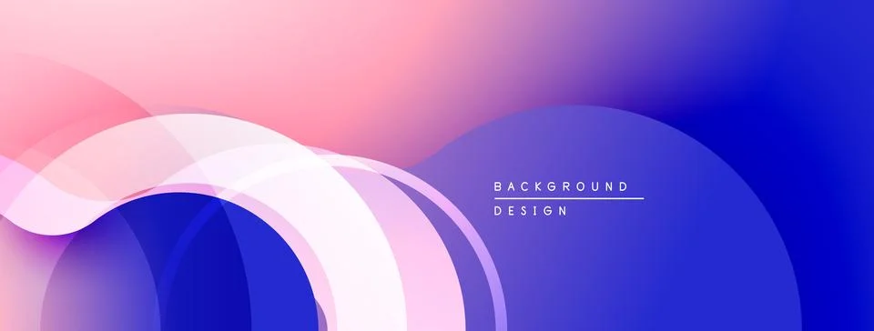 Abstract gradient background. Overlapping shapes create dynamic visual flow. Stock Illustration