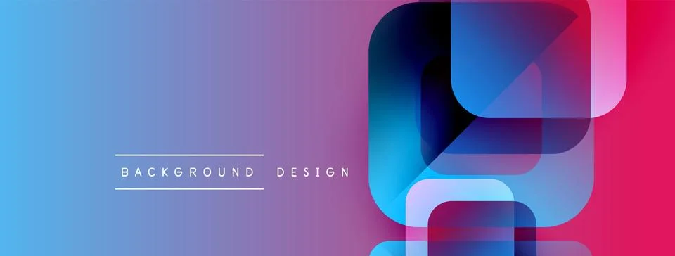 Abstract gradient background. Overlapping shapes create modern design. Blue, 스톡 일러스트