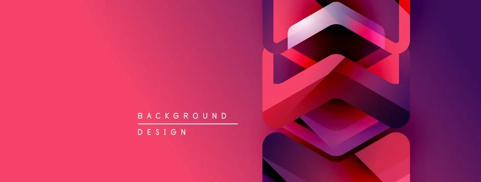 Abstract gradient background. Overlapping shapes create dynamic visual effect. 스톡 일러스트