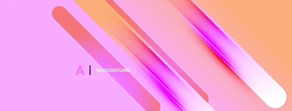 Abstract gradient background. Pink, orange hues blend smoothly. Diagonal line Stock Illustration