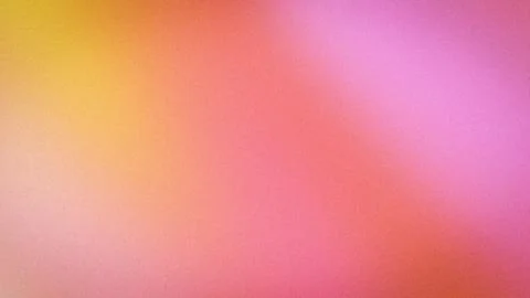 Abstract gradient background in pink orange and yellow with grainy blur tex.. Stockillustratie