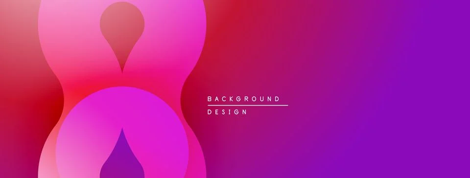 Abstract gradient background. Pink, purple hues blend smoothly. Modern design Stock Illustration