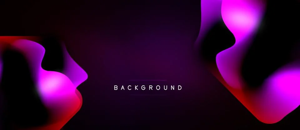 Abstract gradient background. Pink, purple, red hues blend into black. Stock Illustration
