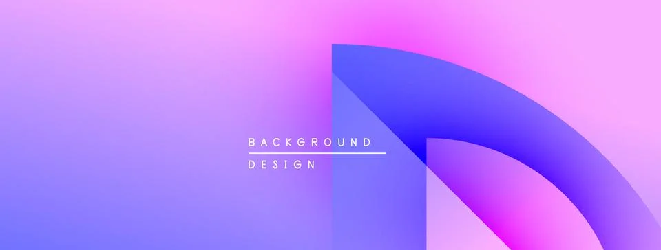 Abstract gradient background. Purple, blue hues blend smoothly. Minimalist Stock Illustration