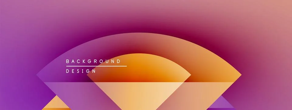 Abstract gradient background. Purple, orange hues blend smoothly. Modern design Stock Illustration