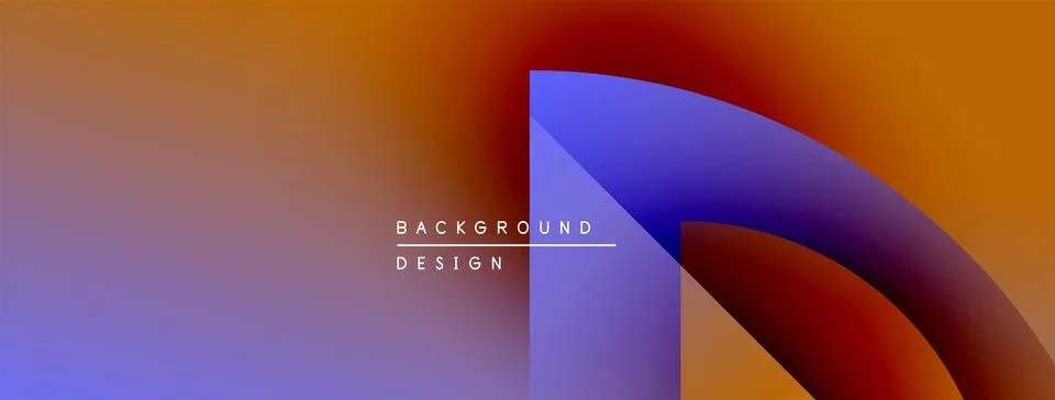 Abstract gradient background. Purple, orange, red hues blend smoothly. Text Illustrazione stock