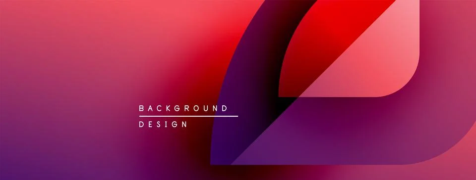 Abstract gradient background. Purple, red hues blend smoothly. Minimalist design Stock Illustration