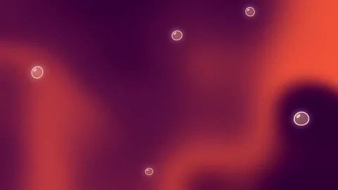 Abstract gradient background in red and magenta with floating bubbles Stock Footage 341745031