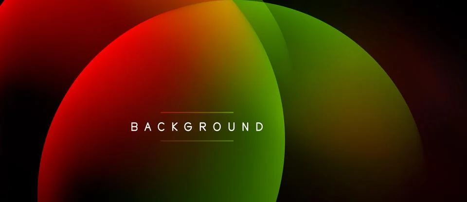 Abstract gradient background. Red, green, orange hues blend smoothly. Central Stock Illustration