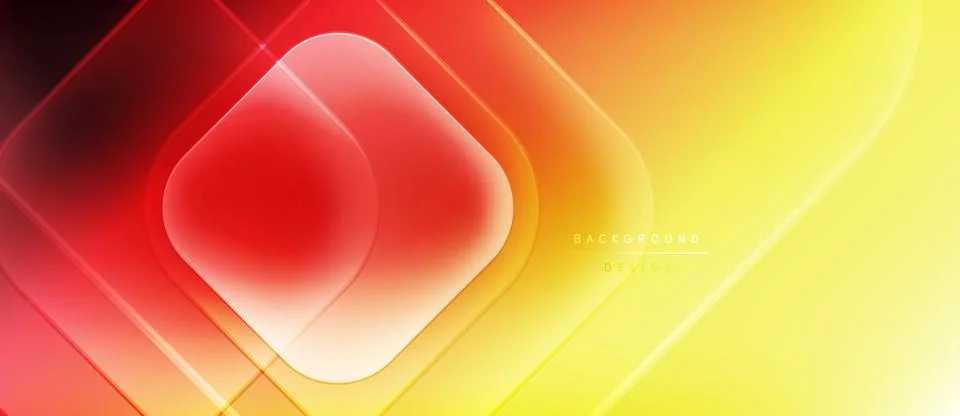 Abstract gradient background. Red, orange, yellow hues blend smoothly. Geometric Stockillustratie