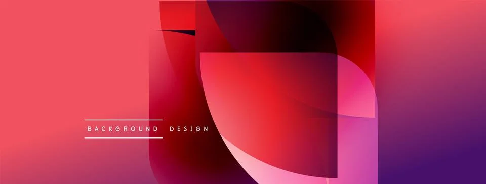 Abstract gradient background. Red, purple hues blend smoothly. Modern design Stock Illustration
