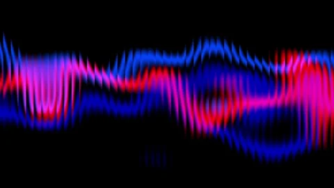 Abstract gradient background with ribbed glass texture animation. Futuristic Stock Footage 337103583