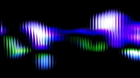 Abstract gradient background with ribbed glass texture animation. Futuristic Stock Footage 337109113