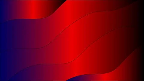 Abstract gradient background with rippling waves of red and blue hues Stock Illustration