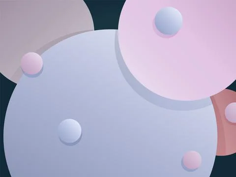 Abstract gradient background with round shapes.For use as a web page or sites Stock Illustration