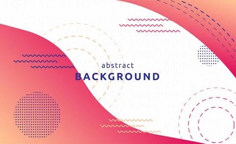 Abstract gradient background with simple geometric shapes. Liquid form design. Stock Illustration