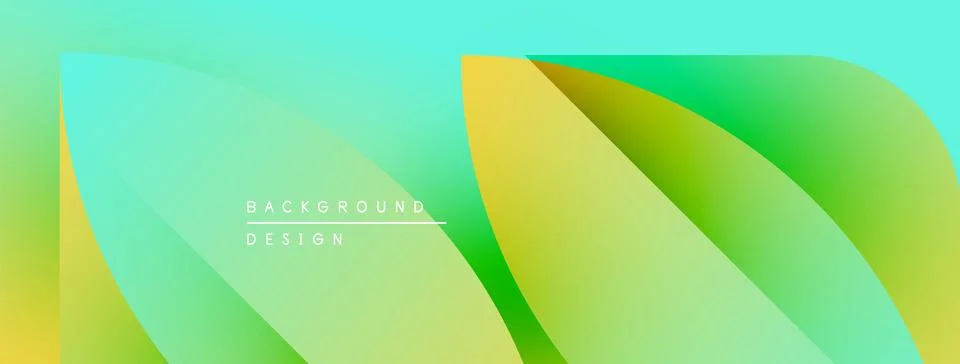 Abstract gradient background. Smooth color transitions, flowing shapes, modern Illustrazione stock