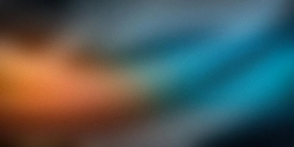 Abstract gradient background with smooth transitions between orange, blue, .. Stock Illustration