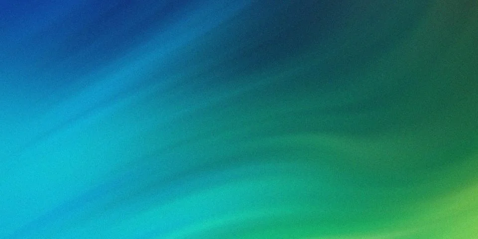 Abstract gradient background with soft blue green teal light bokeh effect Illustrazione stock