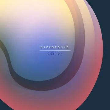 Abstract gradient background. Soft color transitions create flowing shapes, Illustrazione stock