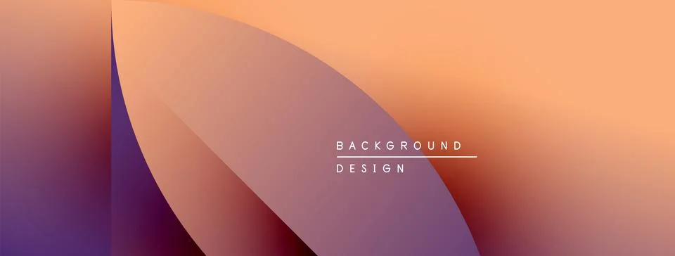 Abstract gradient background. Soft purple, orange hues blend smoothly. Stock Illustration