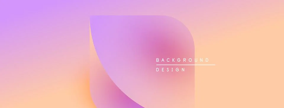 Abstract gradient background. Soft purple, pink, orange hues blend smoothly. Illustrazione stock