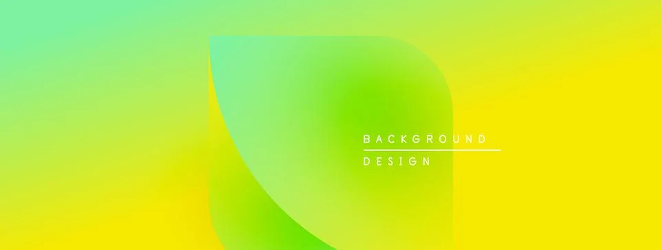 Abstract gradient background. Soft yellow, green hues blend smoothly. Minimalist Stock Illustration