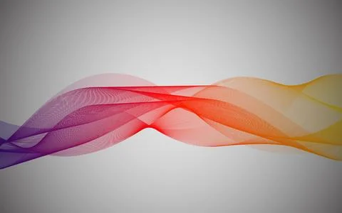 Abstract gradient background with sparkling wavy lines. Minimalist backgrou.. Illustrazione stock