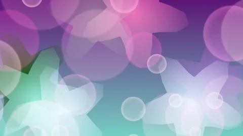 Abstract Gradient Background with Stars and Bubbles Stock Footage 330516522